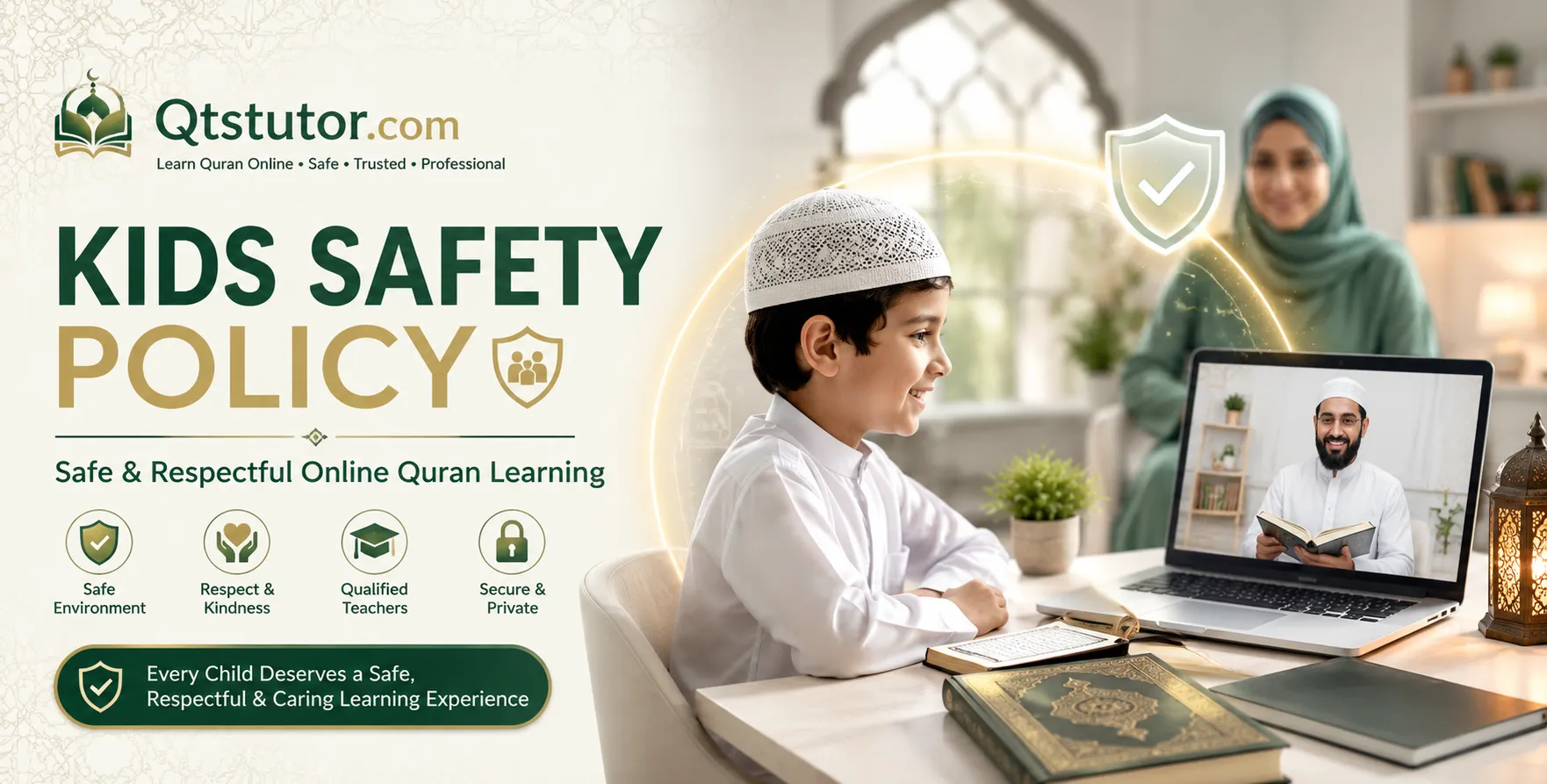 Kids Safety Policy for safe online Quran classes